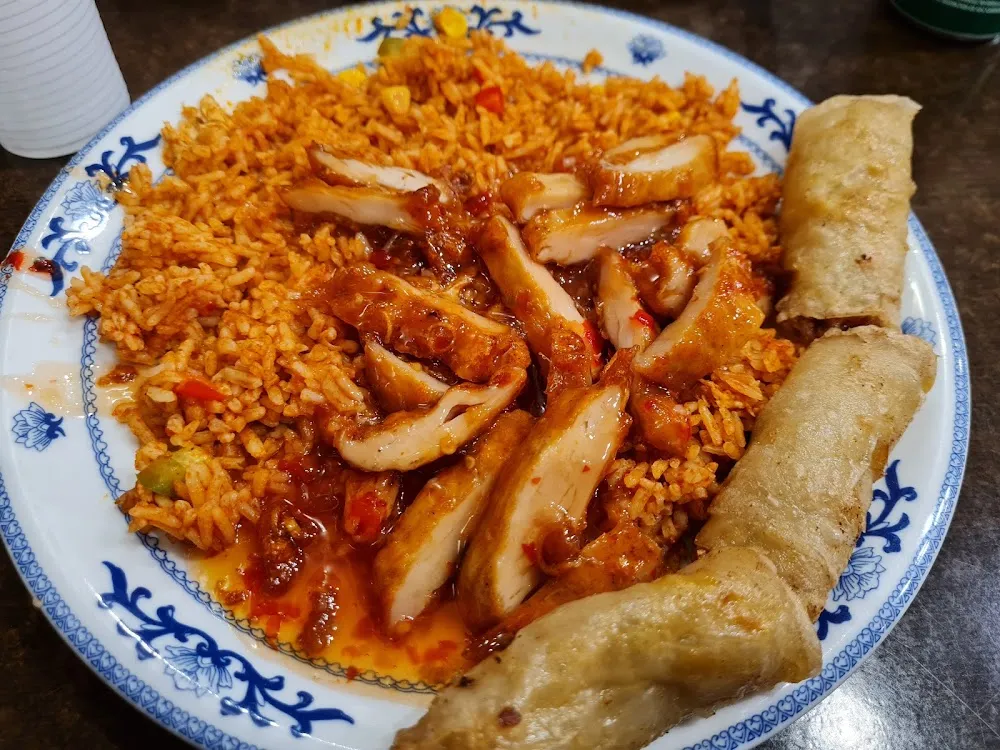 Poulet Épicé Riz Taillandé